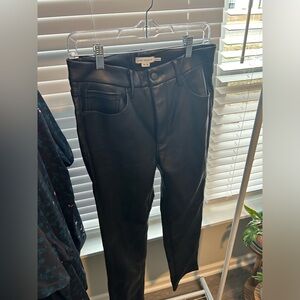 Good American Leather Pants 12/31 black